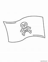 Pirate Flag Printable Coloring Pages Sketch Page sketch template