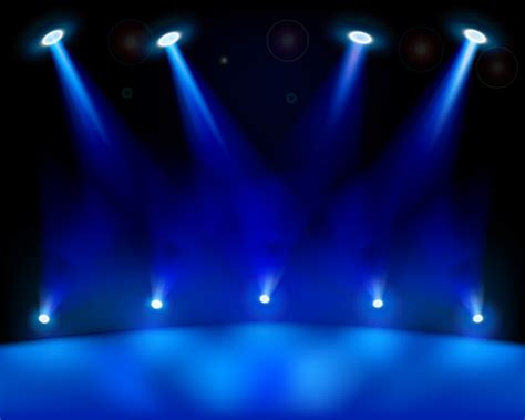 Stage Lighting, Blue, Stage, Light Background Image for Free Download