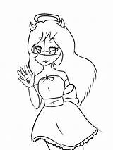 Bendy And The Ink Machine alice angel coloring Page  Dikipool sketch template