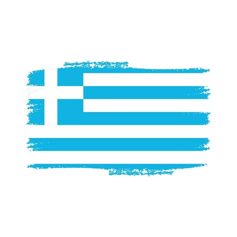 Greece Flag With Watercolor Painted Brush 4238164 Vector Art at Vecteezy