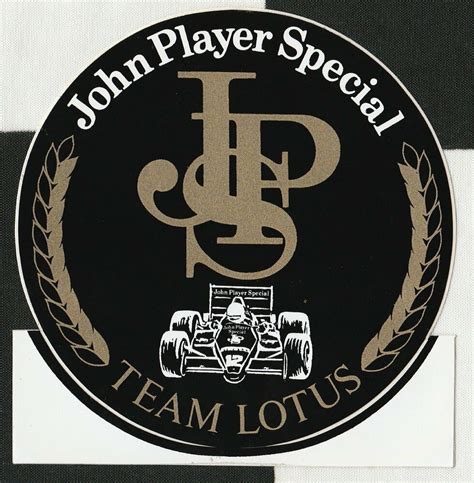 JOHN PLAYER SPECIAL JPS F1 TEAM LOTUS 98T 1986 SENNA ORIGINAL STICKER ...