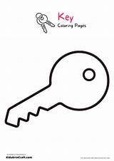 Key Coloring Pages For Kids  Free Printable sketch template