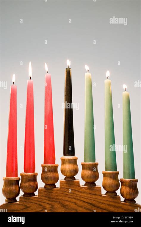 Kwanzaa candles Stock Photo - Alamy