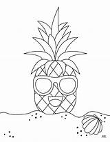 Pineapple Coloring Pages  25 FREE Printabulls sketch template