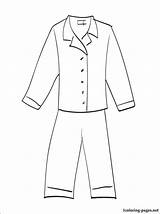 Pajamas Coloring Pages sketch template