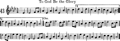 To God Be the Glory | Free Violin Sheet Music