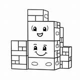 Blocks Blocos Blokken Quadrados Alfabeto Kolorowanka Speelgoed Desenhos  sketch template