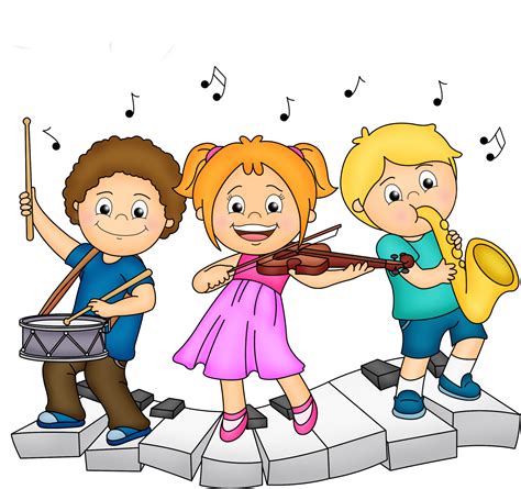 Music For Kids, Art For Kids, Crafts For Kids, Clip - Playing Musical Instruments - Png Download ...