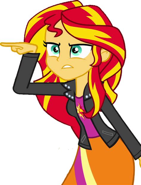 MLP - Equestria Girls - Sunset Shimmer Pointing by YTPinkiePie2 on ...