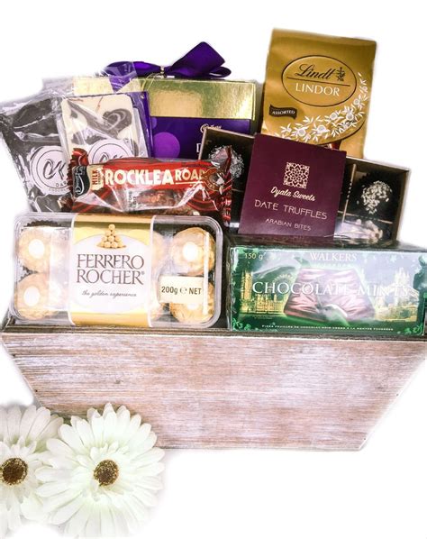 Chocoholic Gift Box | Food gift baskets, Gifts, Gourmet baskets