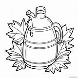 Maple Syrup Coloring Page 53663 42484 sketch template