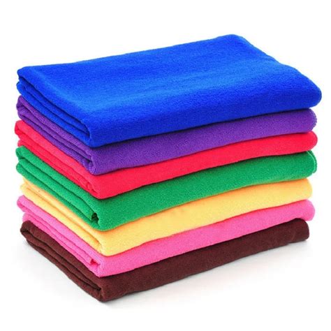 5PC/LOT Microfiber Towels 30*70cm Hand Towel Solid Coffee,Purple Bath towels Face Towel For ...