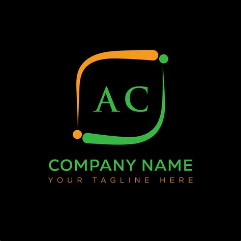 AC letter logo creative design. AC unique design. 20365713 Vector Art ...