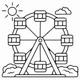 Printable Ferris Wheel Coloring Page  Free Pages sketch template