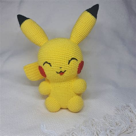 Pikachu Crochet Pattern - Etsy Hong Kong