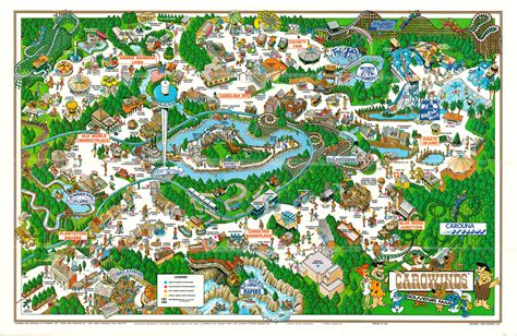 Carowinds Souvenir Map – Curtis Wright Maps