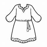 Premium Vector  Coloring Book ethnic Dress sketch template