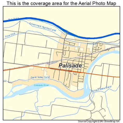 Aerial Photography Map of Palisade, CO Colorado