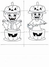 Halloween Printable Popup Card Meglepetés Kártya  Créations D sketch template