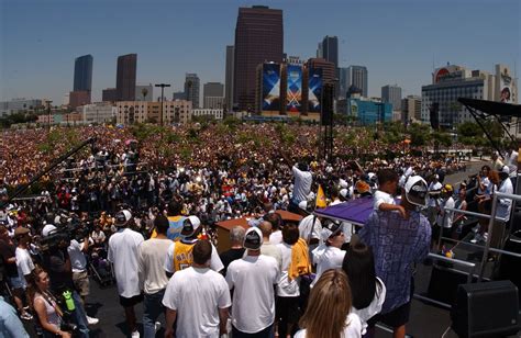 OnThisDay in 2002 we celebrated the Lakers three-peat with a parade and ...