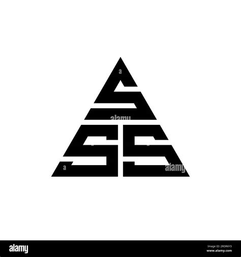 SSS triangle letter logo design with triangle shape. SSS triangle logo design monogram. SSS ...