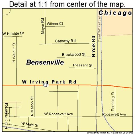 Bensenville Illinois Street Map 1705248