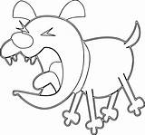 Outline Dog Bark Coloring Page  Wecoloringpagecom sketch template
