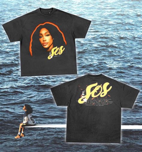 SZA, Sza Shirt, Sza Merch, SZA SOS Vintage Graphic Tee, Clear 2 Soft ...