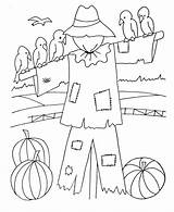 Free Printable Scarecrow Coloring Pages For Kids sketch template