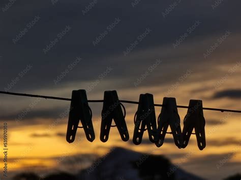 clothes drying in the sun Stock Photo | Adobe Stock