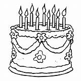 Free Printable Birthday Cake Coloring Pages For Kids sketch template