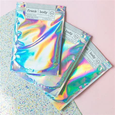 Neat Holographic Pouch Packaging Mail Bubble Mailer