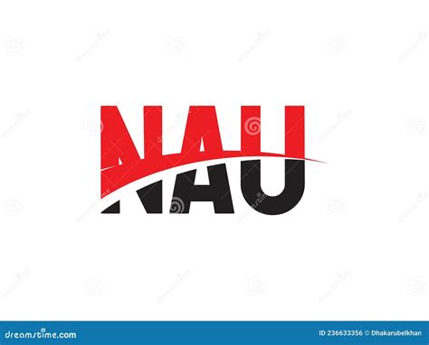 NAU Letter Initial Logo Design Vector Illustration Stock Vector - Illustration of concept ...