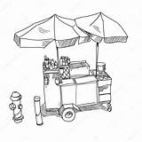 Food Cart Coloring Pages sketch template