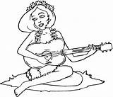 Girl playing Guitar coloring Page  Download Print Or Color Online For sketch template