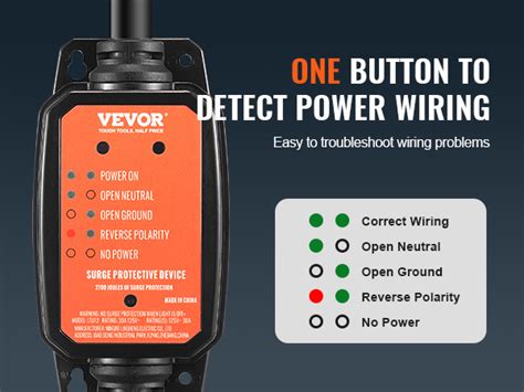 VEVOR RV Surge Protector, 30 Amp, 2700 Joules RV Voltage Protector ...