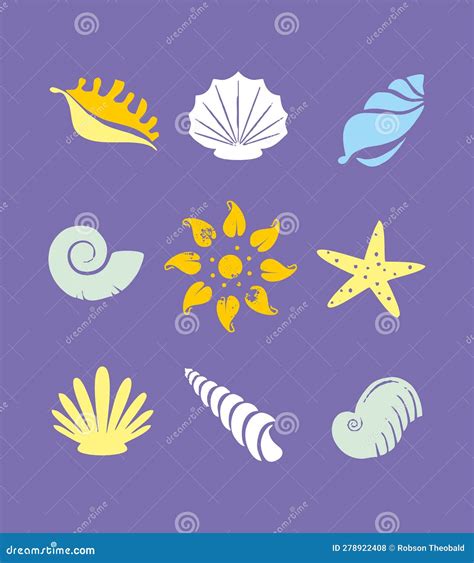 Ocean lifeforms stock vector. Illustration of composition - 278922408