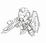 Gundam Coloring Sd Pages Colouring Rx Kids Lineart Drawing Version  sketch template
