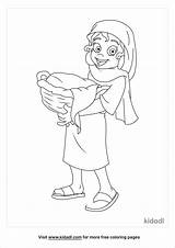 Rhoda The Servant Girl Coloring Page  Kidadl sketch template