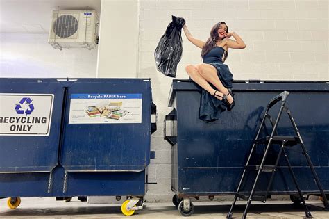 This dumpster diving designer spins trash into gorgeous dresses
