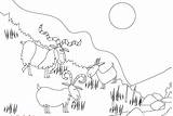 3 Billy Goats Gruff Coloring Pages Sketch Page sketch template