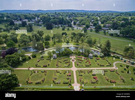 1970 - Allentown Rose Garden Aireal looking south Allentown PA Stock Photo - Alamy