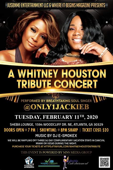 Soul Singer @Only1JackieB Pays Tribute to Whitney Houston on the 8th ...