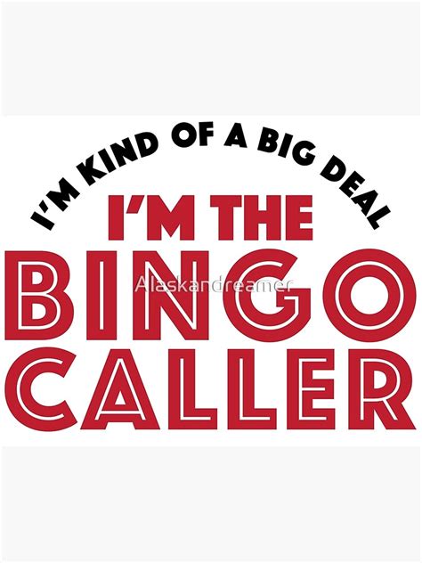 "Bingo Caller" Canvas Print for Sale by Alaskandreamer | Redbubble