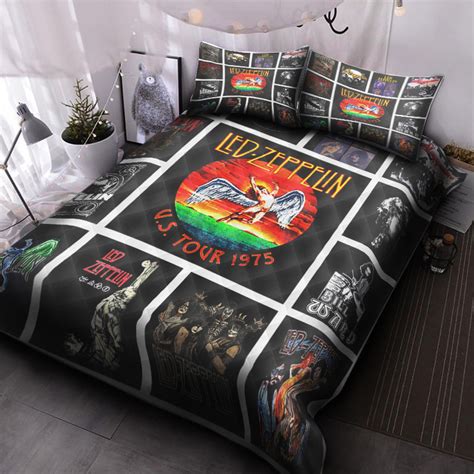 Led Zeppelin Albums 02 Bedding Set - HomeFavo