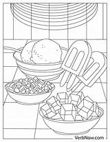 Free DESSERTS Coloring Pages For Download Printable PDF sketch template