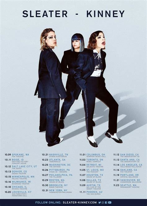 Sleater-Kinney Announce Tour Dates, Release New Single From Upcoming ...