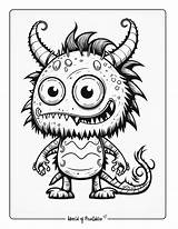 Monster Coloring Pages  World Of Printables sketch template