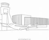 Miami International Airport Coloring Page For Kids  Free USA Printable sketch template