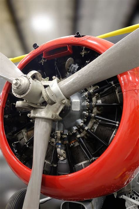 Closeup of Airplane with Variable Pitch Propeller Stock Image - Image of vintage, aircraft ...